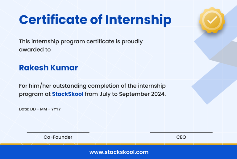 Python Internship - stackskool